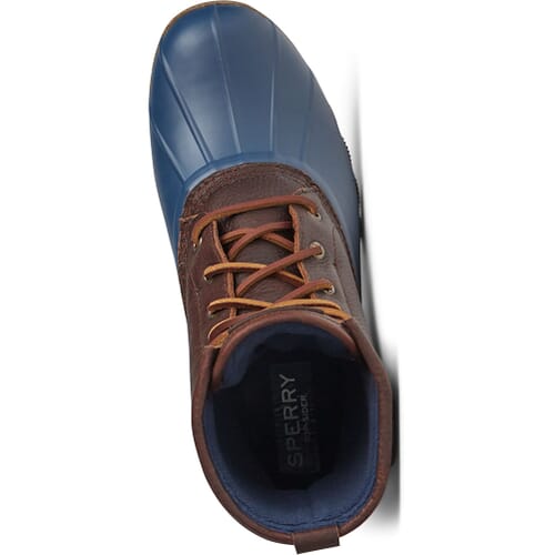 SPERRY Men\'s Brown and Navy Blue Waterproof Duck Boots Size 11.5 Men Sperry Men main image 2