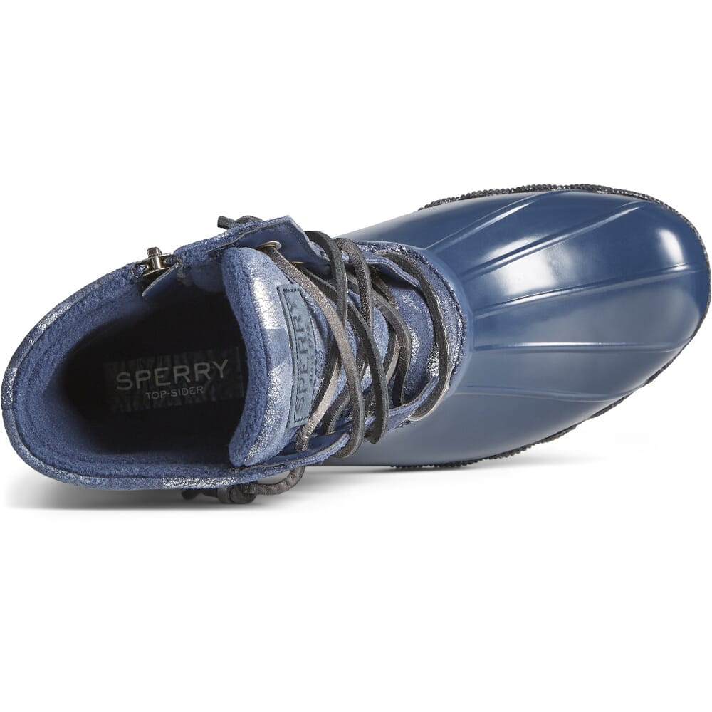 STS86695 Sperry Women's Saltwater Leather Pac Boots - Camo Blue