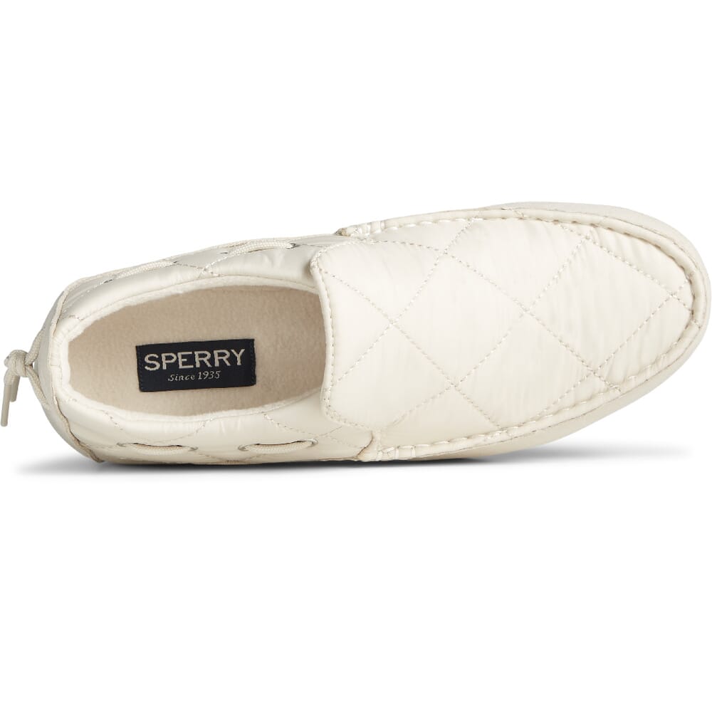 STS87046 Sperry Women's Moc-Sider Nylon Solid Casual Shoes - Ivory