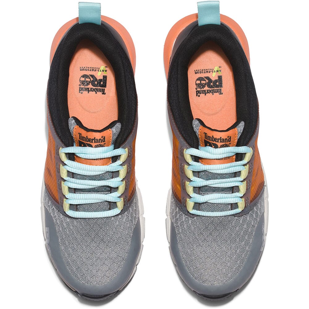 TB1A41FY065 Timberland PRO Women's Radius Safety Shoes - Grey/Black/Orange