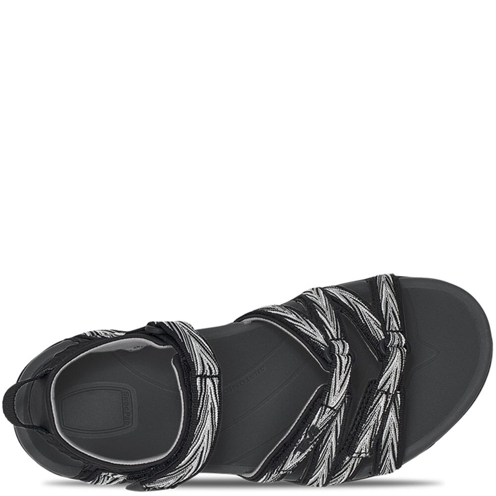 4266-PBKW Teva Women's TIRRA Sandals - Palms Black/White