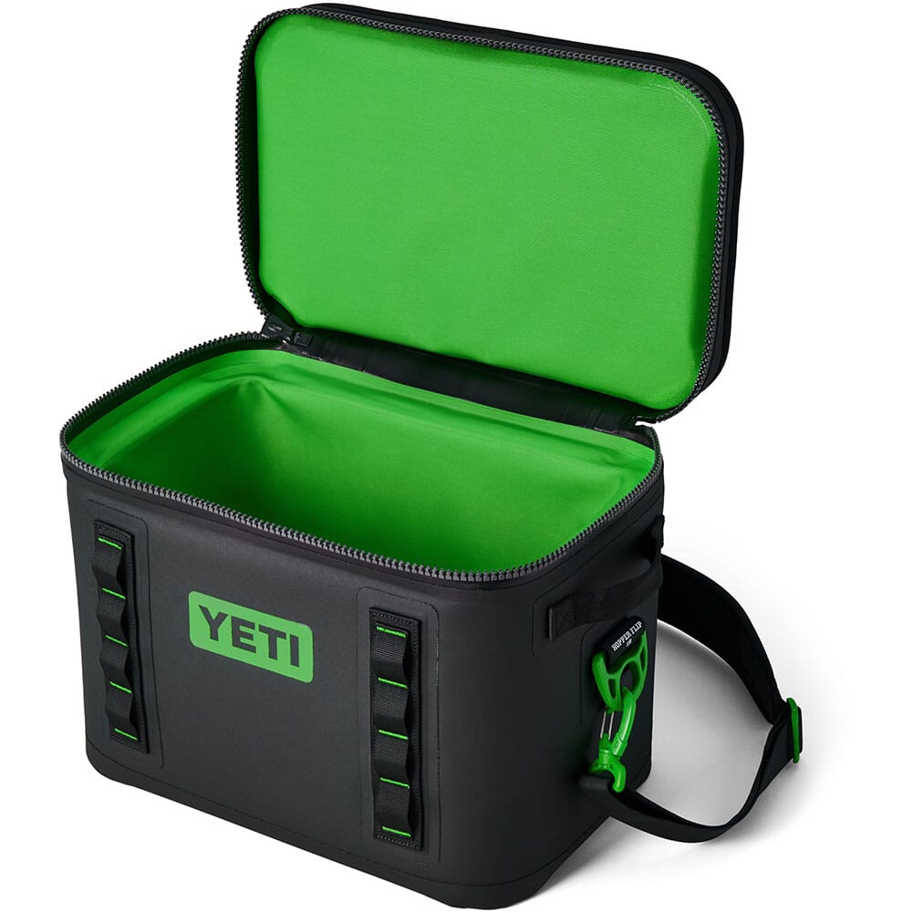 Yeti Hopper Flip 18 Cooler - Black/Canopy Green | elliottsboots