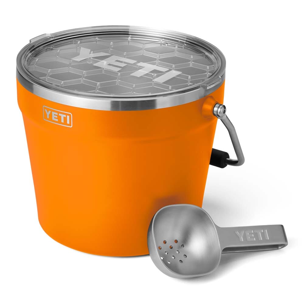Yeti Rambler Beverage Bucket With Lid - King Crab Orange