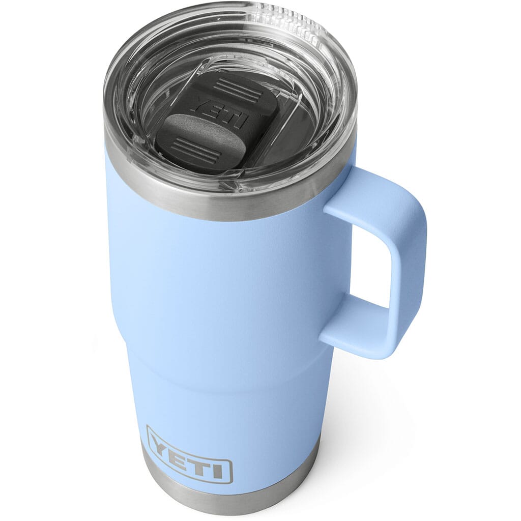 Yeti 20oz. Rambler Travel Mug with Lid - Big Sky Blue | elliottsboots