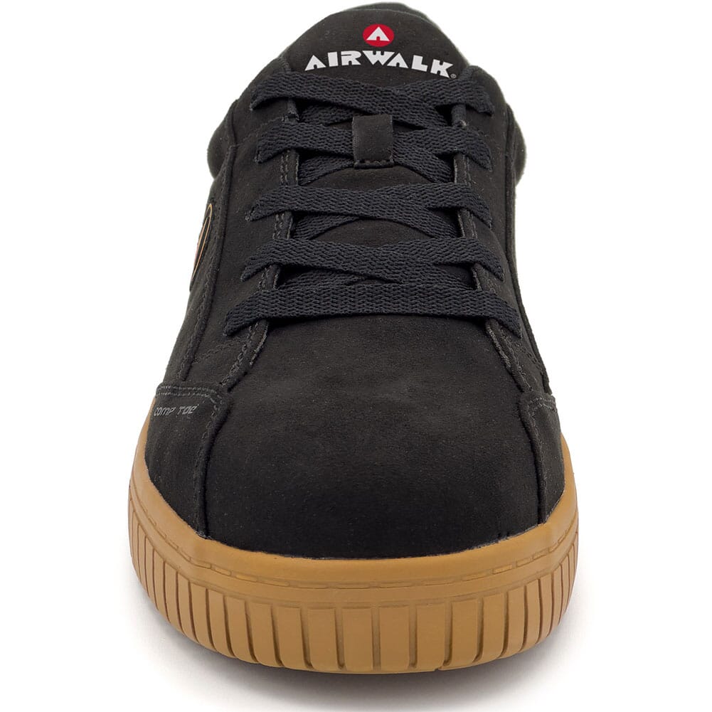 AW6102-BLKGM Airwalk Men's Camino Safety Shoes - Black/Gum