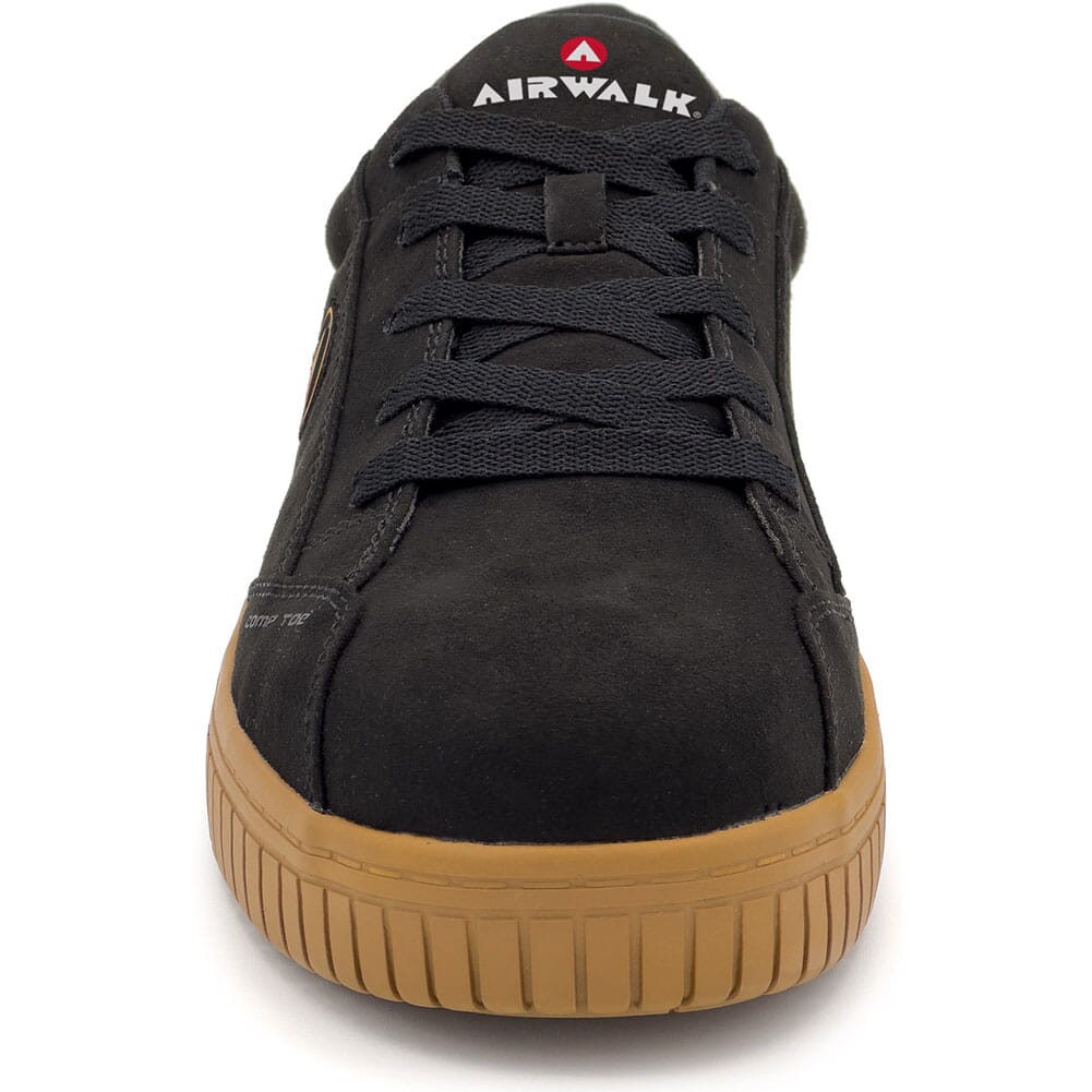 AW6111-BLKGM Airwalk Women's Camino Safety Shoes - Black/Gum