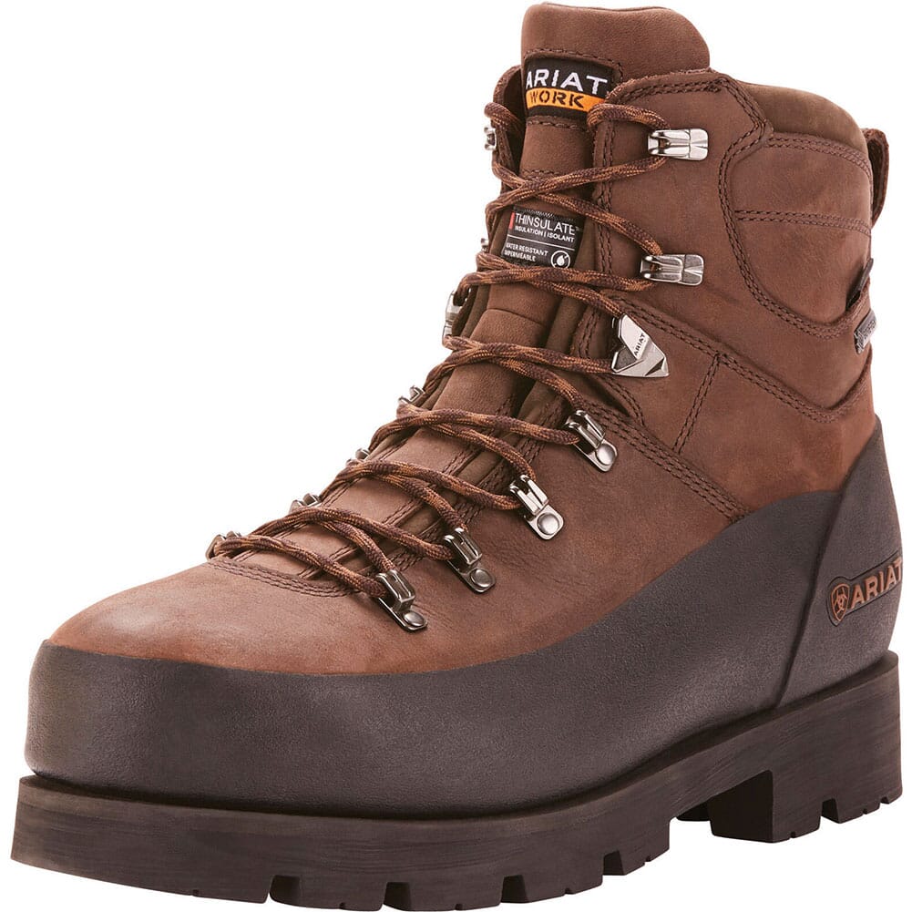 Ariat Men's Linesman Ridge Insulated Safety Boots - Bitter Brown