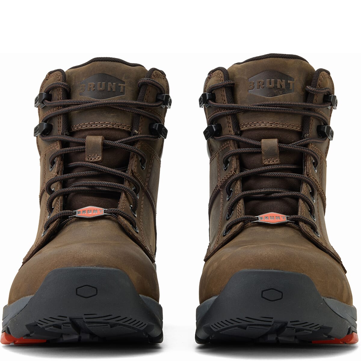 BRUNT Men's Kasparian Comp Toe Safety Boots and Tumbler - Browm