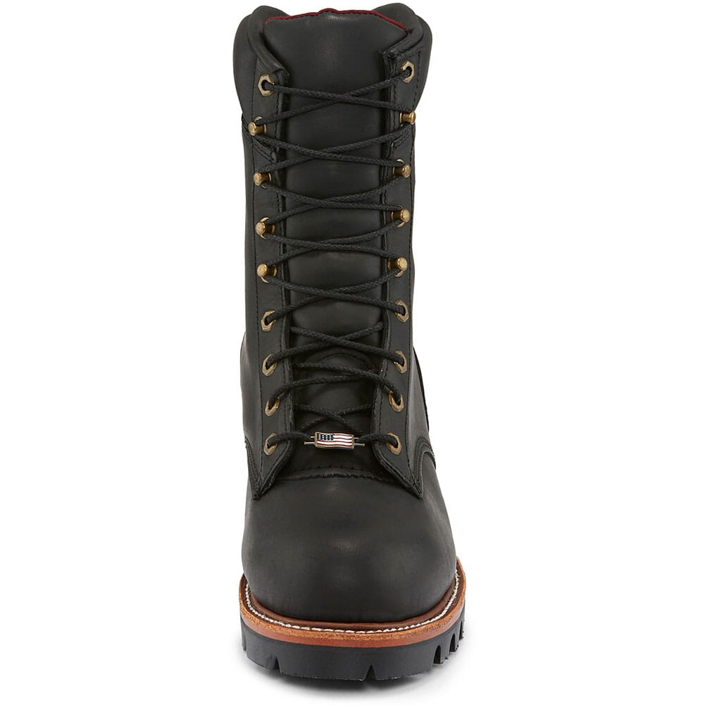 Chippewa Men's Rugged Oiled Safety Loggers - Black