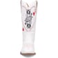 Dingo Women's Queen A Hearts Western Boots - White