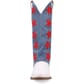Dingo Women's Glory Days Leather Boots - White/Denim