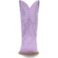 Dingo Women's Tiny Pony Suede Leather Booties - Lavender