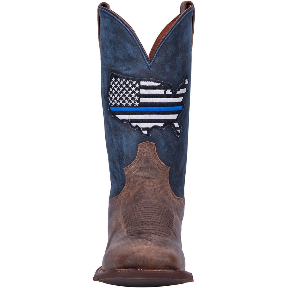 Dan Post Men's Thin Blue Line Western Boots - Navy/Brown