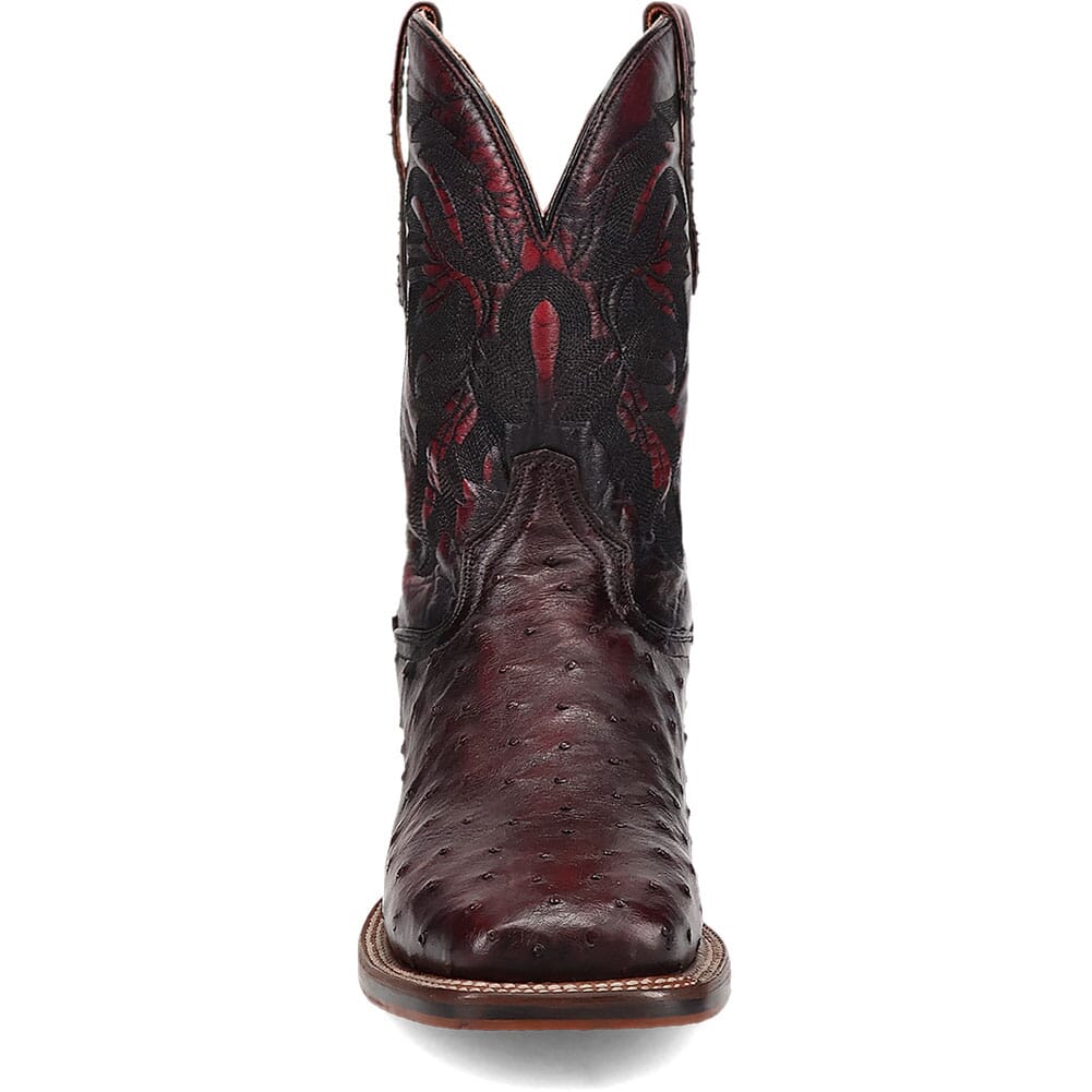 DP5012 Dan Post Men's Alamosa Ostrich Western Boots - Black Cherry
