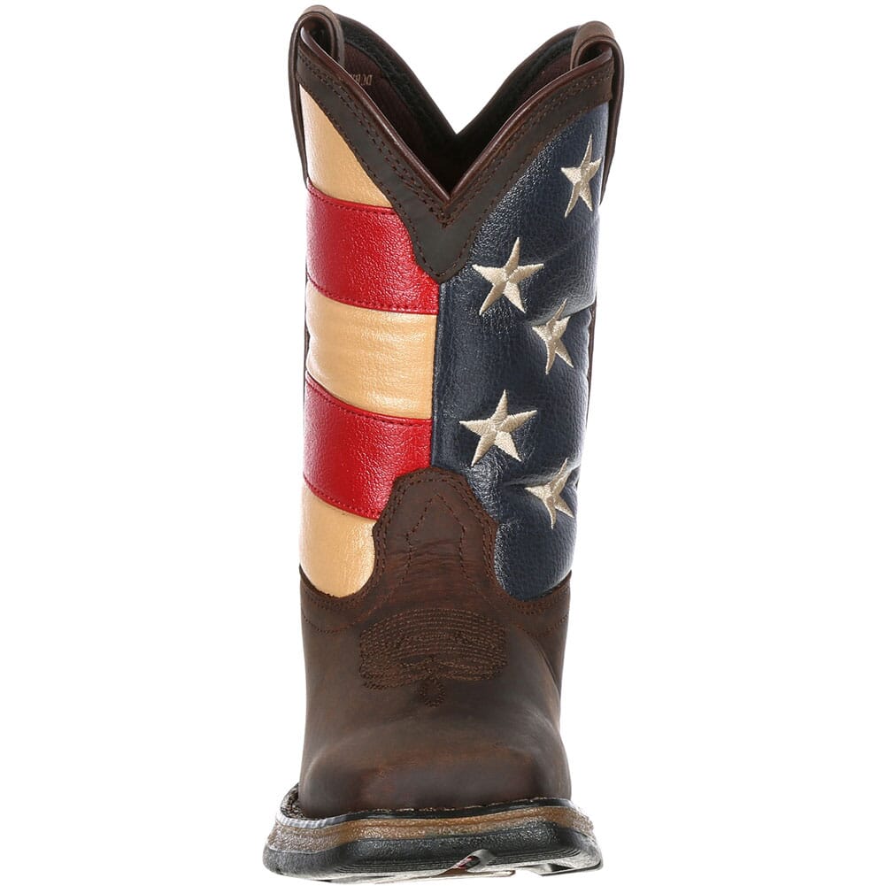 Lil' Durango Big Kids' Flag Western Boots - Brown