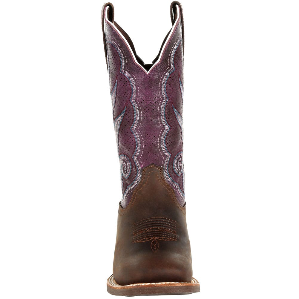 DRD0377 Durango Women's Lady Rebel Pro Ventilated Western Boots - Oiled Brown/Pl