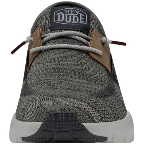 Hey Dude Sirocco M Mens Grey Mix Knit Slip On Sneakers 40140-1LJ Size 7 HEYDUDE Men main image 3