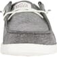 Hey Dude Women's Wendy Metallic Sparkle Casual Shoes Charcoal Front
