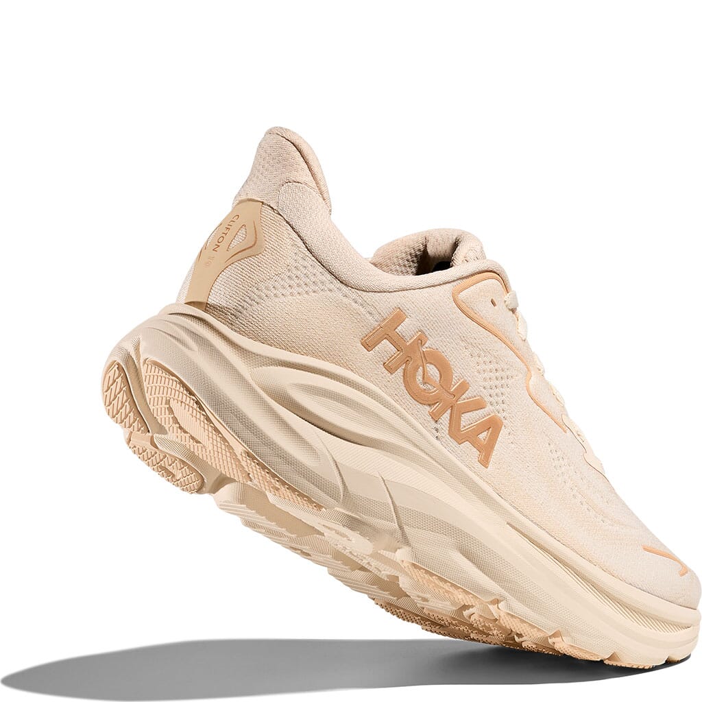 Hoka Women's Clifton 10 Wide Athletic Shoes - Vanilla/Birch