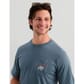 HUK Men's Bass Eagle Pocket Tee - Stormy Blue