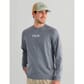 HUK Men's Airweight Crew Shirt - Stormy Blue Heather