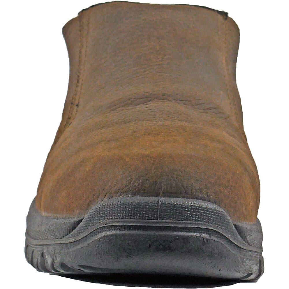30403 Hoss Men's Worker Met Guard Slip On Safety Shoes - Brown