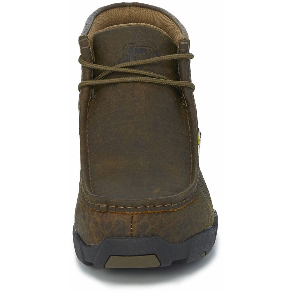 Justin Original Men's Cappie Met Safety Boots - Mahogany