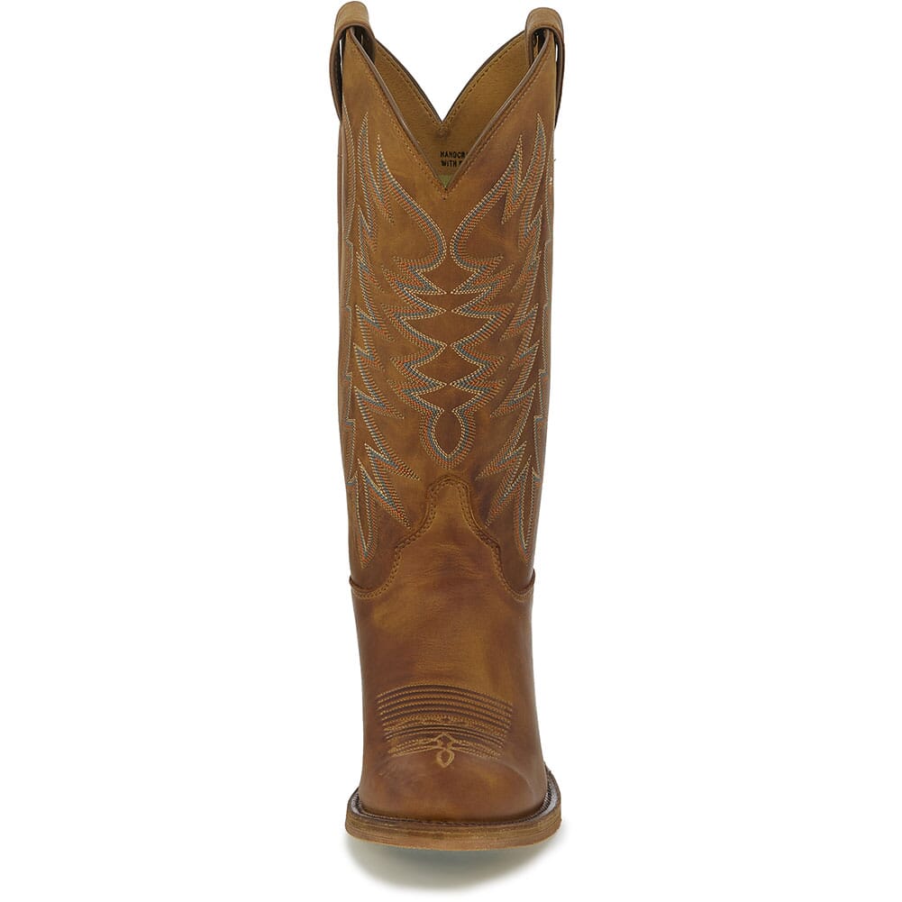 Justin Men's Keaton Western Boots - Cognac/Peanut Brittle