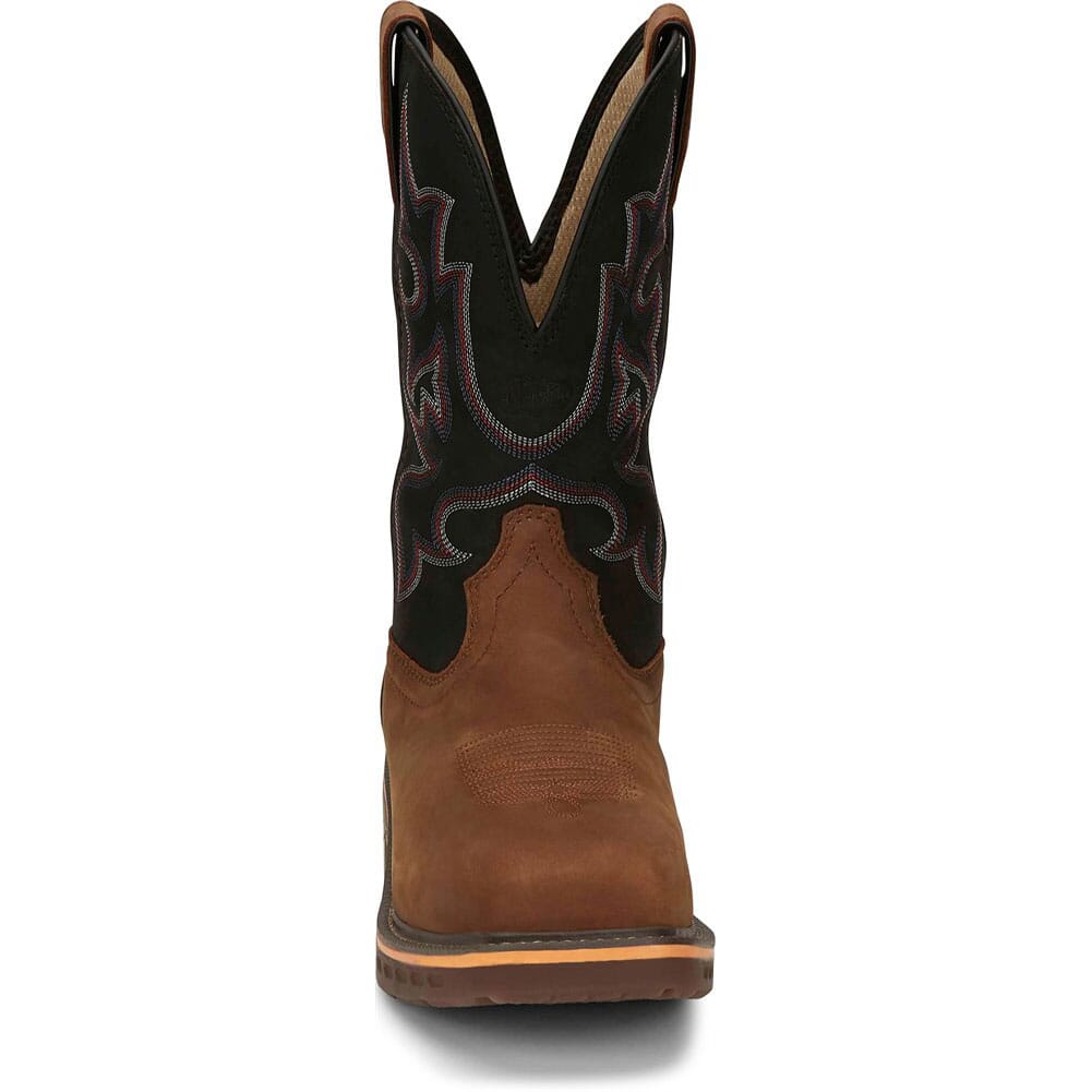 CR4012 Justin Original Men's Resistor WP Safety Boots - Rustic Brown