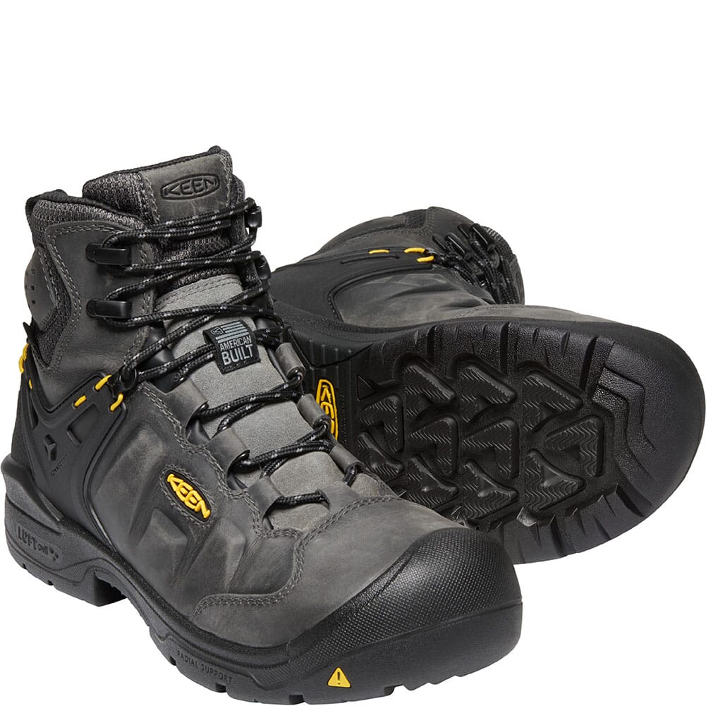 1021469 KEEN Men's Dover Safety Boots - Magnet/Black