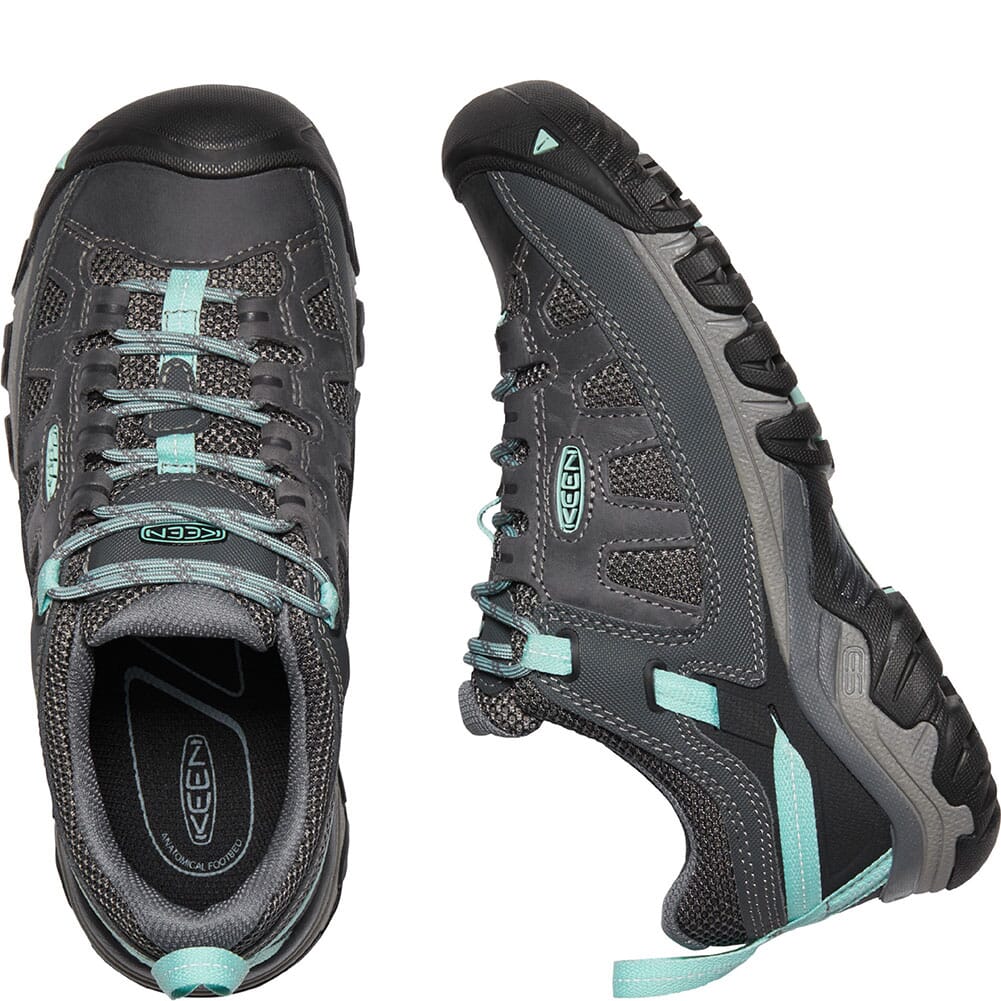 1023033 KEEN Women's Targhee Vent Hiking Shoes - Steel Grey/Ocean Wave