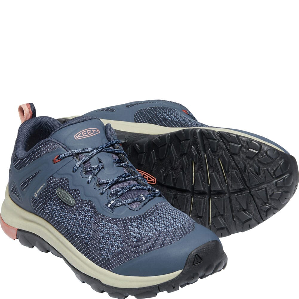 1023489 KEEN Women's Terradora II Vent Hiking Shoes - Blue Nights/Redwood