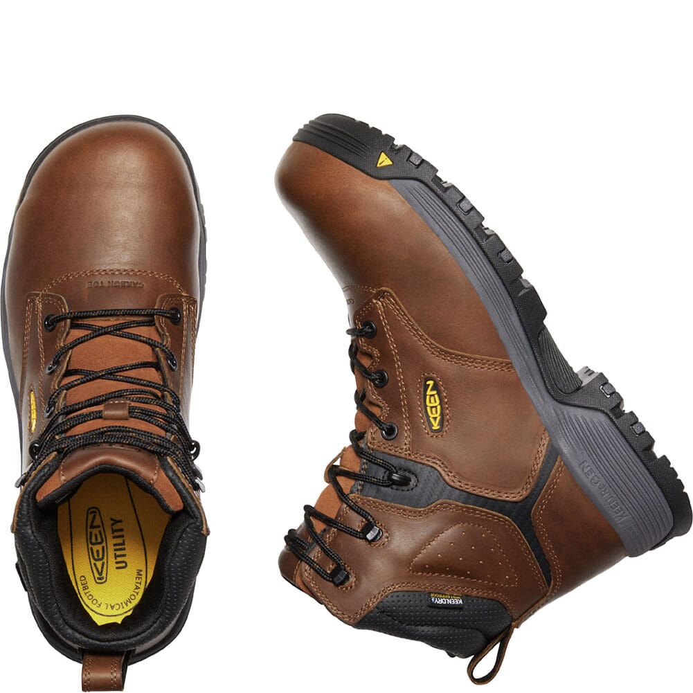 1024209 KEEN Utility Men's Chicago Internal Met Safety Boots - Tobacco/Black