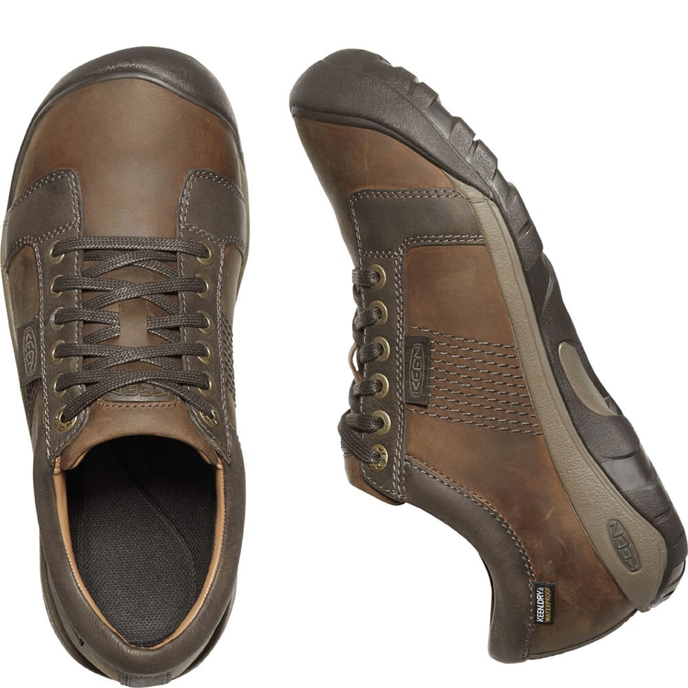 1024273 KEEN Men's Austin WP Casual Shoes - Chocolate Brown