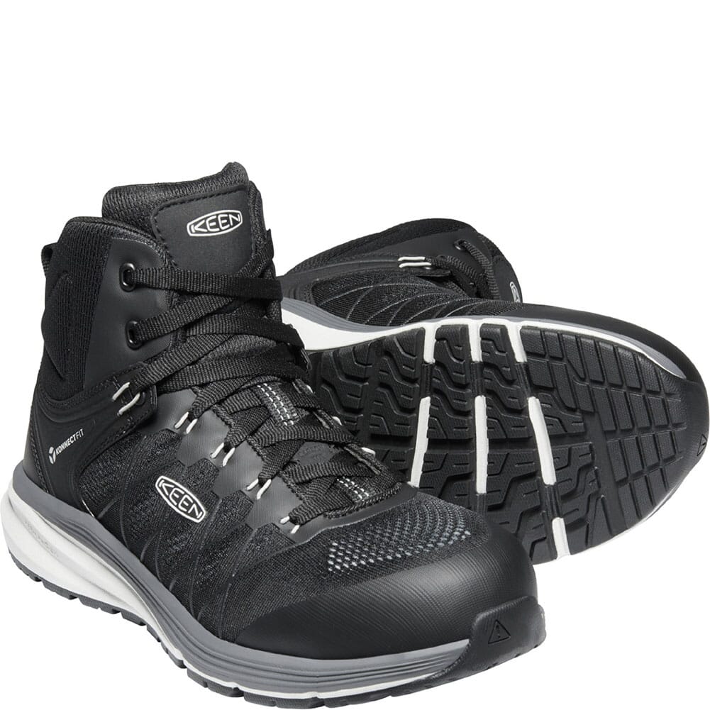 1024588 KEEN Utility Men's Vista Energy EH Safety Boots - Vapor/Black
