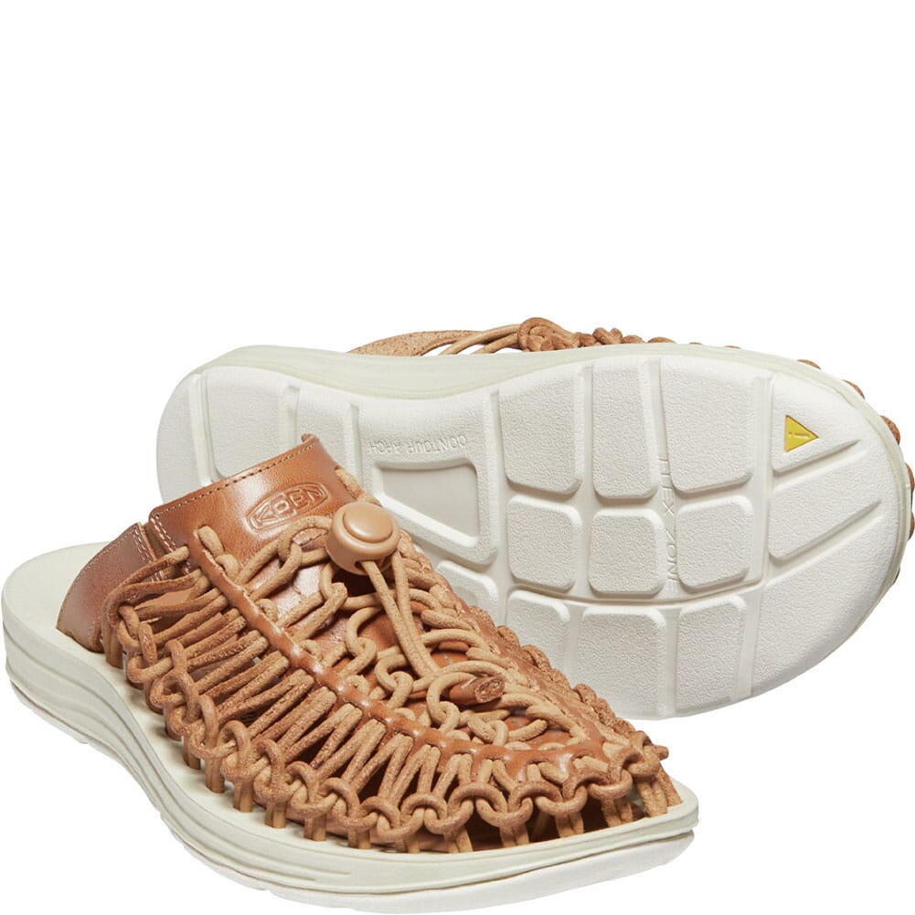 1024903 KEEN Women's UNEEK Premium Leather Sandals - Cookie Dough