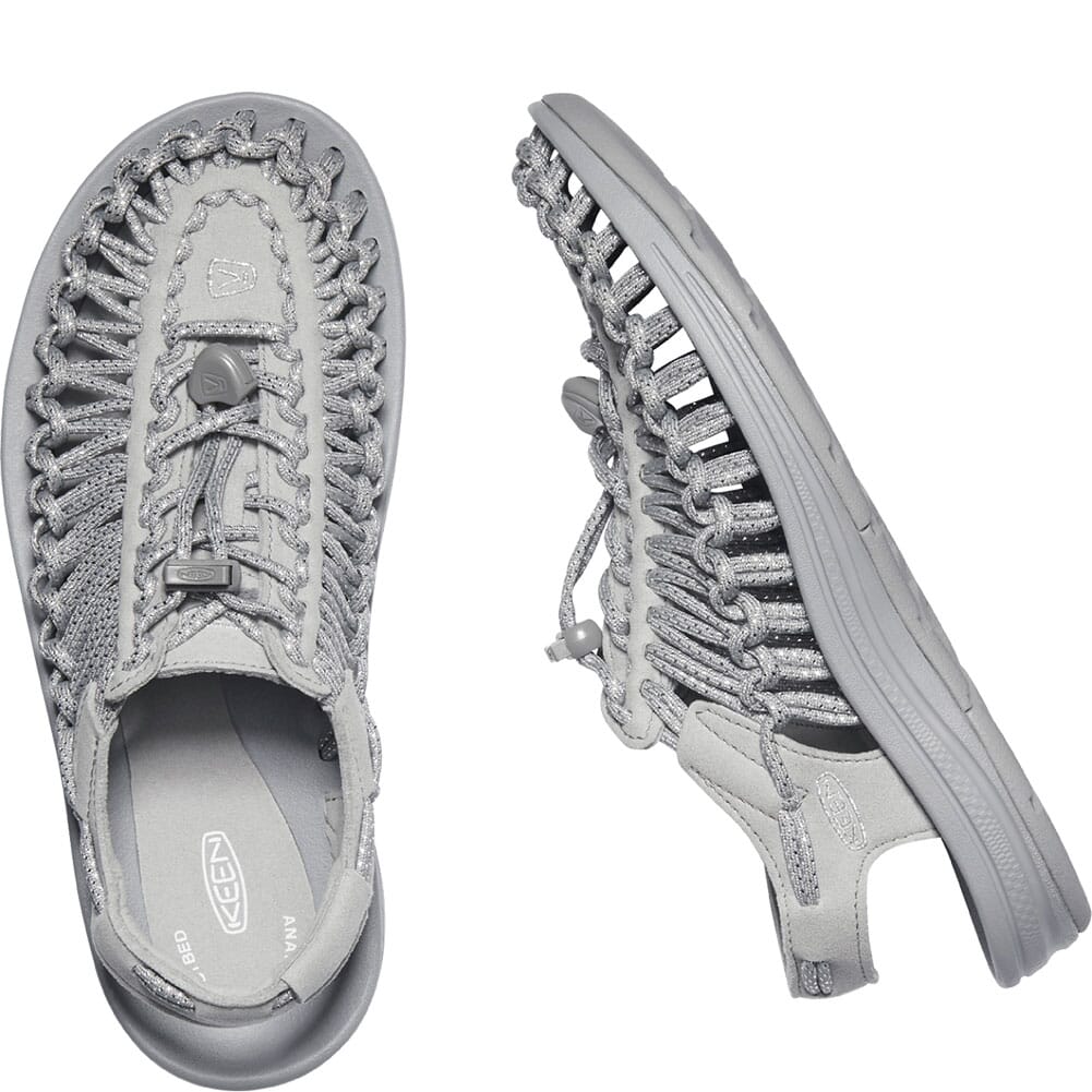 1025195 KEEN Women's Uneek Sandals - Silver/Drizzle