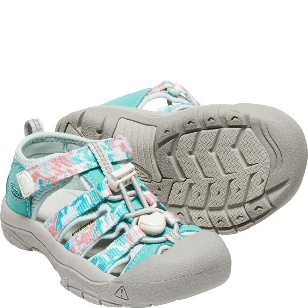 1026267 KEEN Kid's Newport H2 Sandals - Camo/Pink Icing