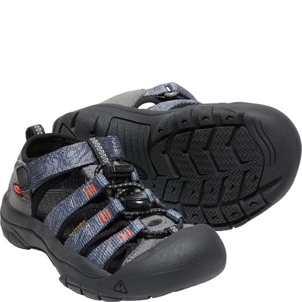 1026268 KEEN Kid's Newport H2 Sandals - Steel Grey/Black