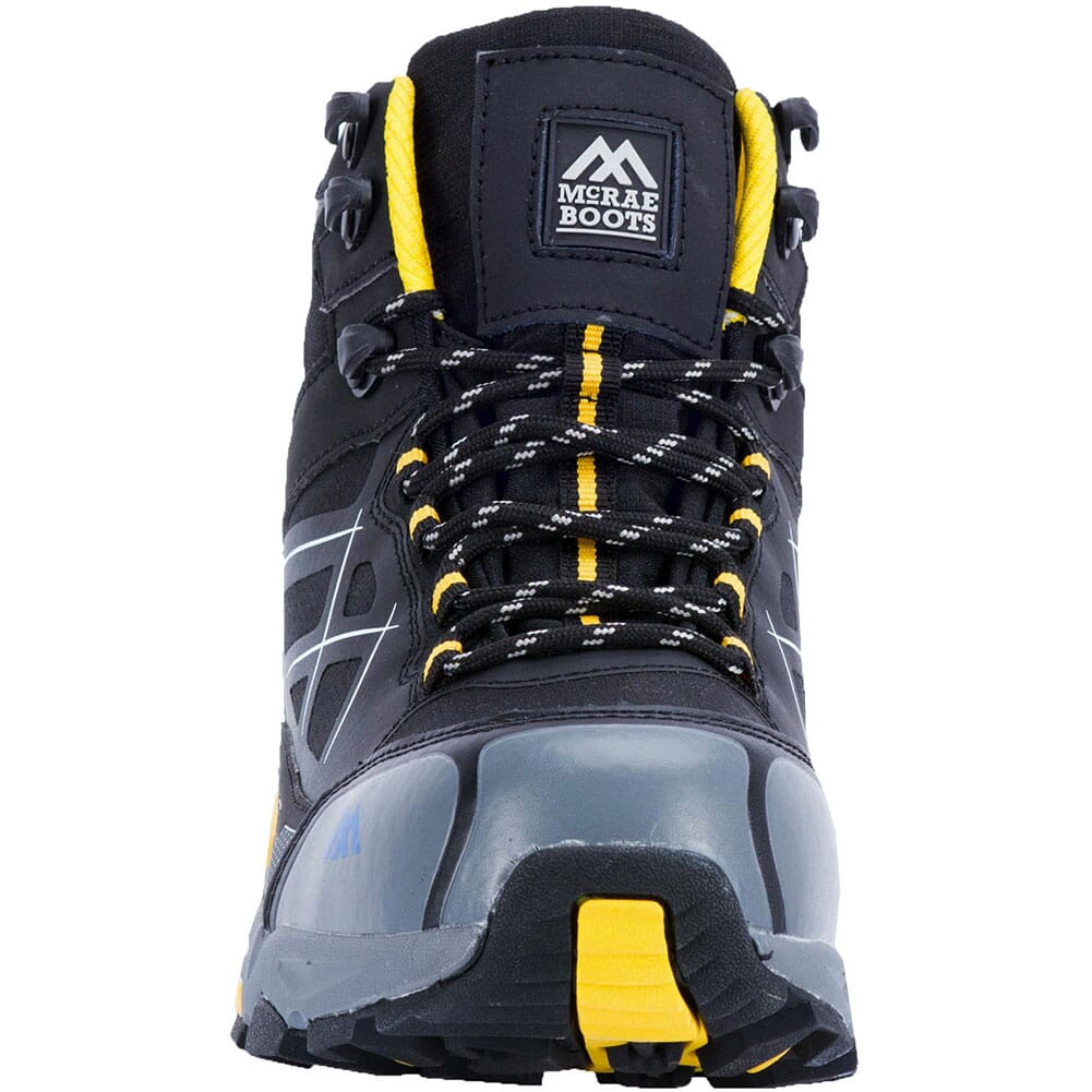 McRae Men's Rebar WP Safety Boots - Black/Yellow