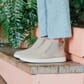 OluKai Women's Pehuea Mid Chelsea Booties - Taupe Grey
