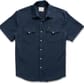 Tecovas Men's Performance Western SS Pearl Snap - Navy