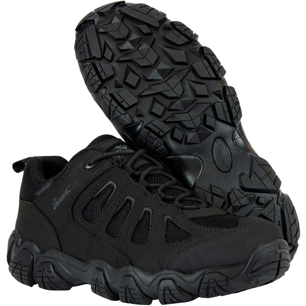 834-6293 Thorogood Men's Crosstrex Series BBP WP Uniform Shoes - Black/Grey