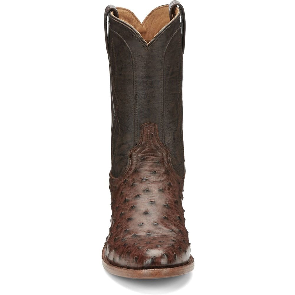 EP3575 Tony Lama Men's Monterey Full Quill Western Boots - Chocolate