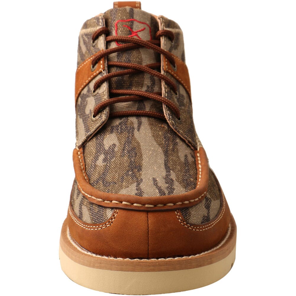 MCA0034 Twisted X Men's Mossy Oak Wedge Casual Shoes - Camo/Oiled Saddle