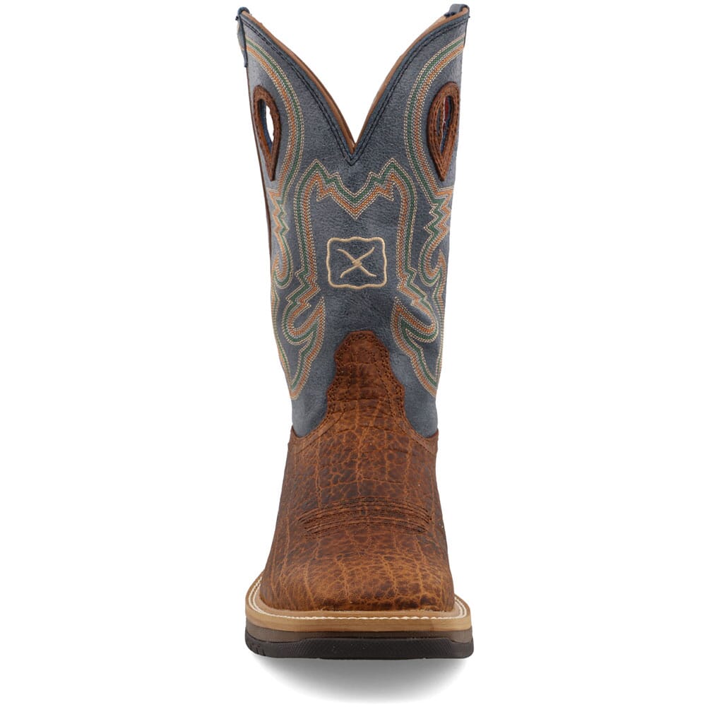 MHM0022 Twisted X Men's Horseman Western Boots - Distressed Saddle/Peacock