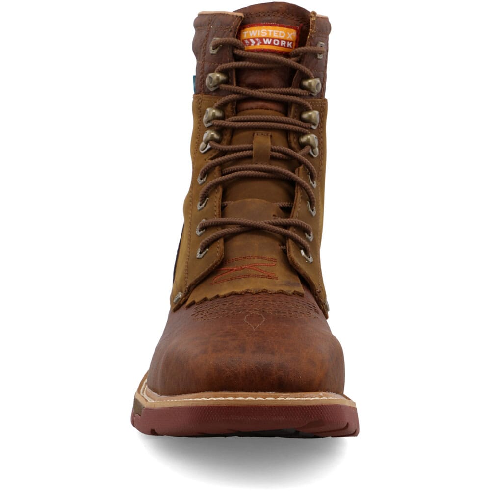 MXALW01 Twisted X Men's Cellstretch Lacer Safety Boots - Saddle/Cognac