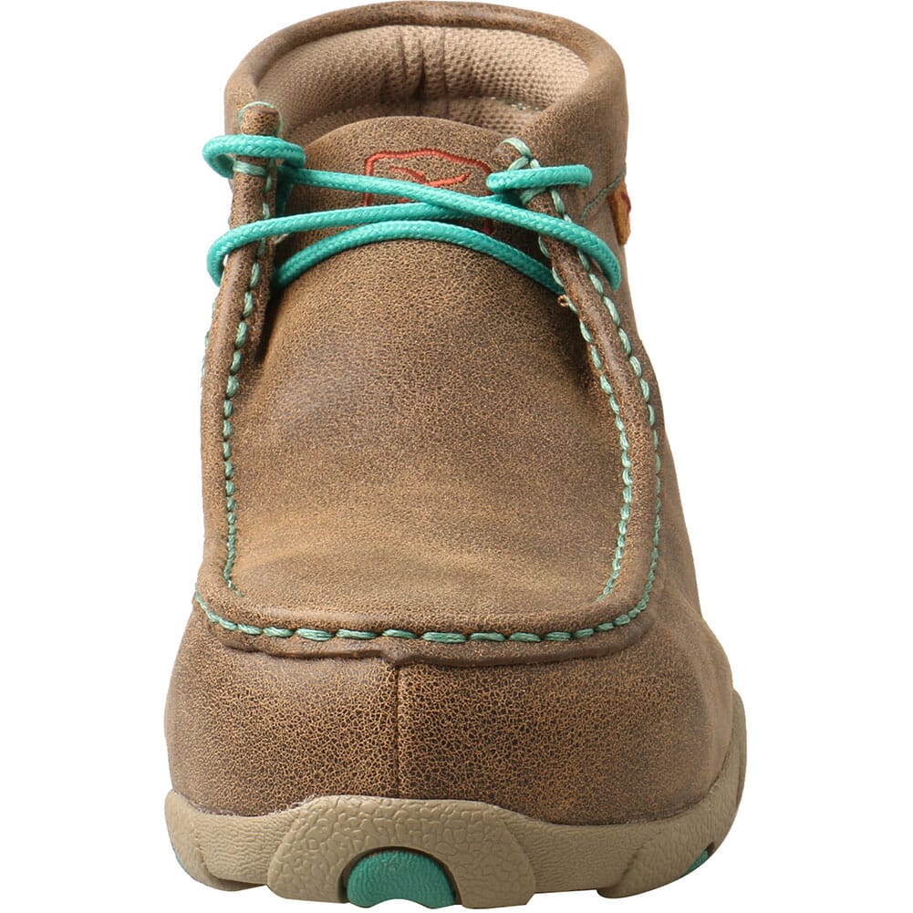 WDMAL01 Twisted X Women's Driving Moc Safety Chukka - Bomber/Turquoise