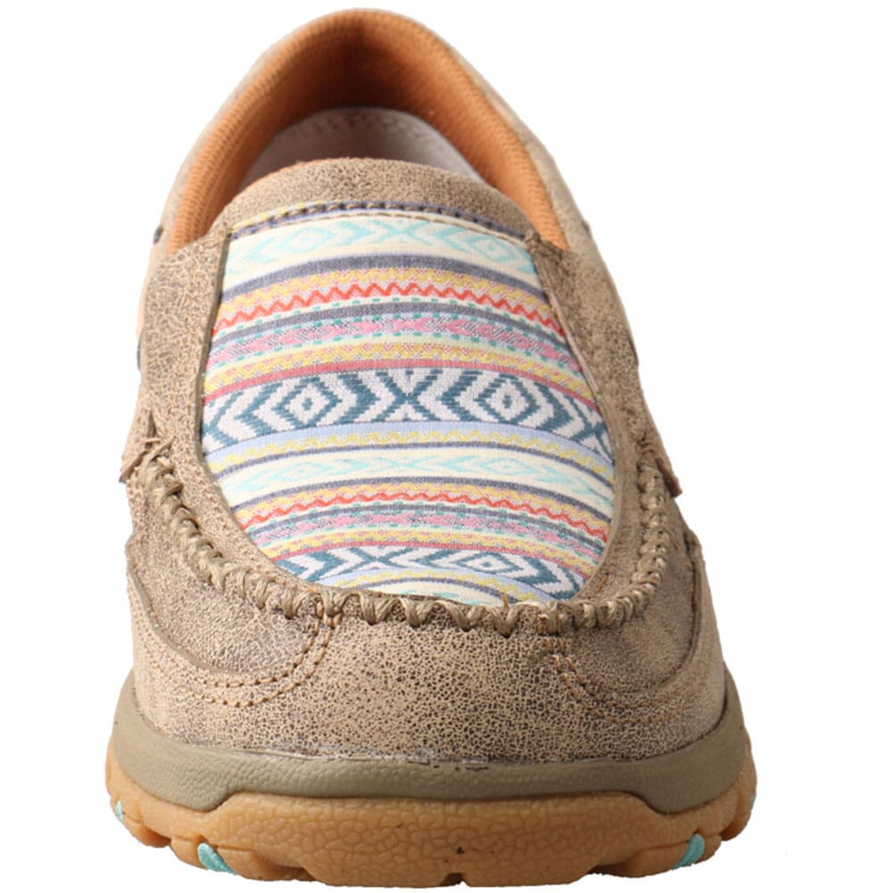 WXC0008 Twisted X Women's Driving Moc CellStretch Casual Boat Shoes - Dusty Tan/