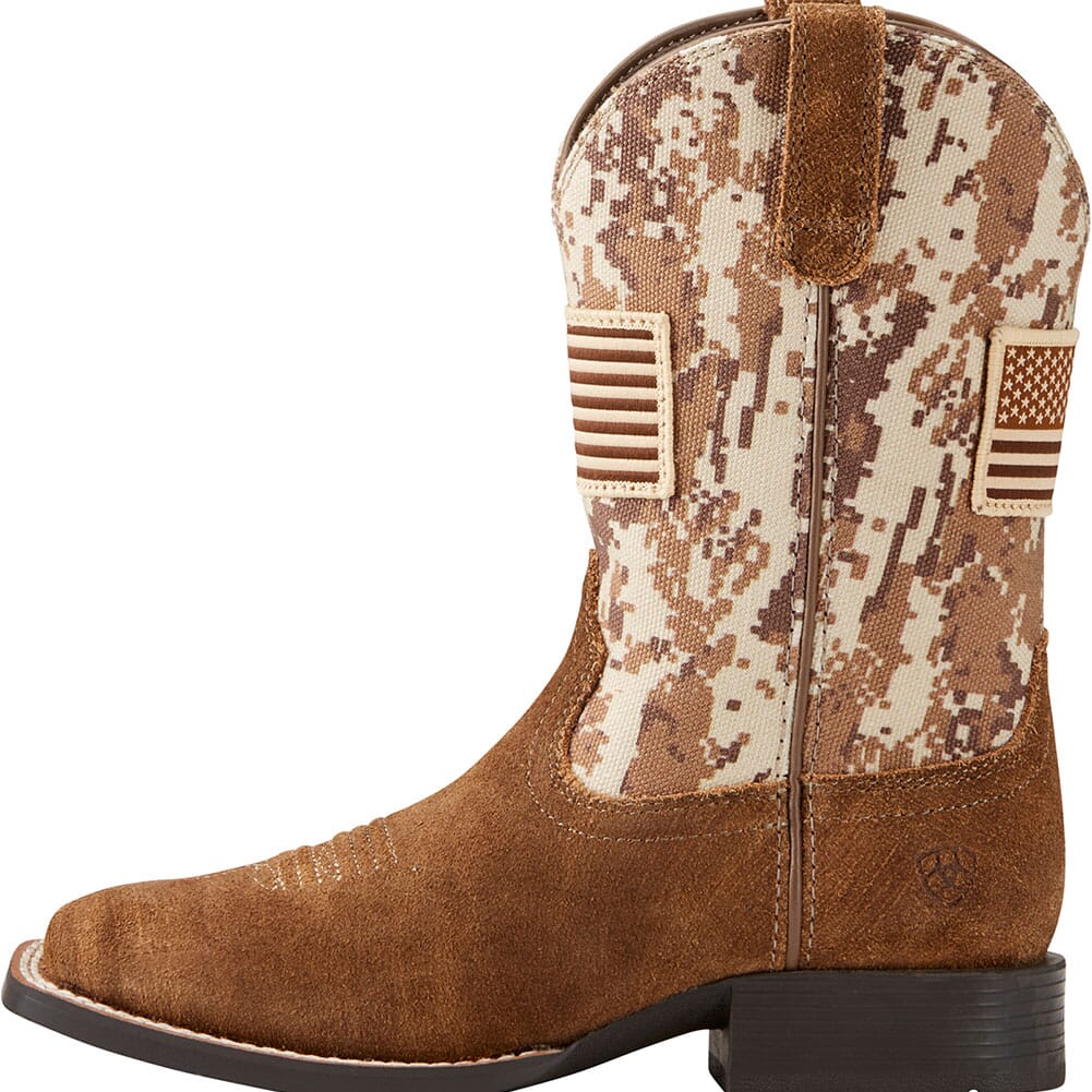 Ariat Youth Patriot Western Boots - Antique Mocha/Sand Camo